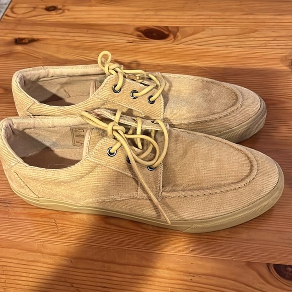 ASOS 4828 loafer tan lace up corduroy shoes - Picture 4 of 12